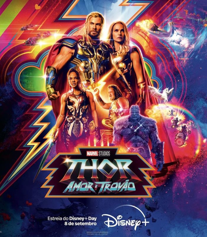 “Thor: Amor e Trovão” é um dos principais lançamentos de setembro