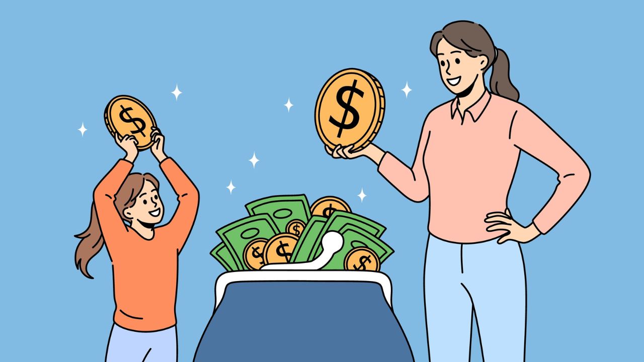 Ensine a criança sobre o valor do dinheiro e a importância de poupar