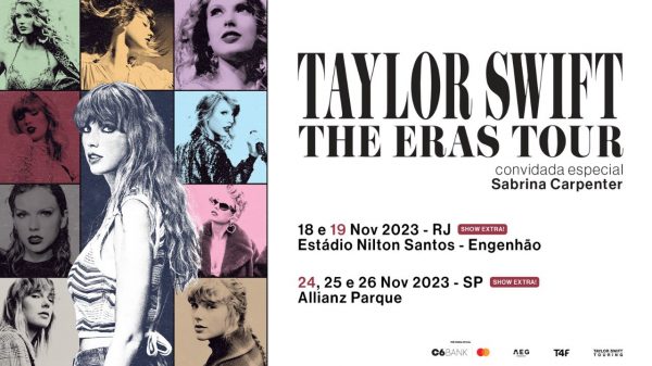 Taylor Swift estará no Brasil pela primeira vez em novembro de 2023