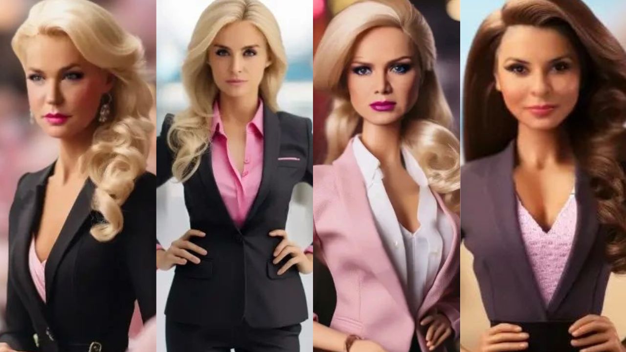 Xuxa, Angélica, Eliana e Mara Maravilha como a Barbie